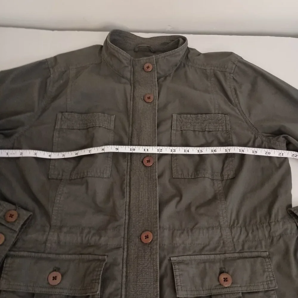 L.L. Bean Olive Green Utility Jacket Item ID 505030 Women’s M - Picture 12 of 16